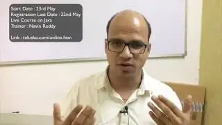 Announcement for Java Course 23rd May