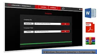 C# Windows Document Converter + Compressor App with Source Code