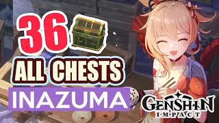 ALL CHESTS IN INAZUMA | Fort Mumei Fujitou, Higi Village| COMPLETE GUIDE #12 【 Genshin Impact 】