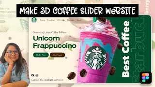 Figma Tutorial: Design Animated 3d Coffee Slider Website Design