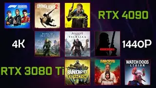 RTX 4090 vs RTX 3080 Ti | 4k & 1440p Ultra Gaming Benchmarks