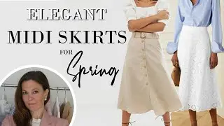 8 ELEGANT ways to style a Midi Skirt in SPRING 2020 | Classy Fashion for Women