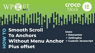 Elementor smooth scroll to Anchor