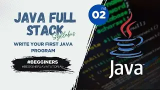 Java Demo-2: Write your first Java program