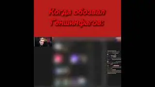 Геншин импакт.Геншинфаги.Когда обозвал геншинфагов,братишкин стрим разоблачение Винди31 мем