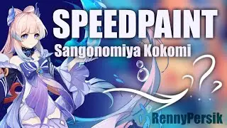 SPEEDPAINT| Сангономия Кокоми| Genshin Impact|