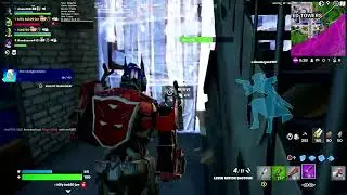 Teabagging on noobs in Fortnite