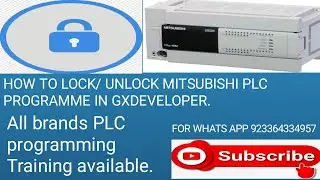 MITSUBISHI PLC PASSWORD CRACKER/HOW TO LOCK UNLOCK PASSWORD