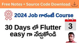 Comments | Operators | Conditional Statements | Flutter dart Telugu | Day 3