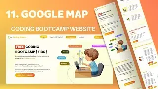 11. Adding Google Map | Coding Bootcamp Website | Allustrode #webdevelopment #webdev #webdesigning