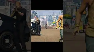 Trevor saves Michael and Franklin from COP #gta5 #shorts #gaming