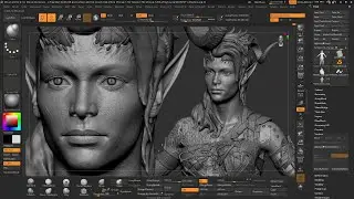 Baldur`s Gate 3: Karlach Sculpting in Zbrush II Collectibles  II Part-14- Face Detailing