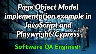 Page Object Model implementation example in JavaScript and Playwright/Cypress