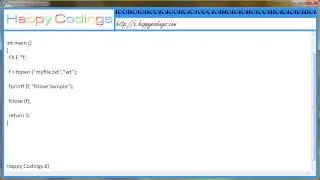 Close a stream how to use fclose c code example