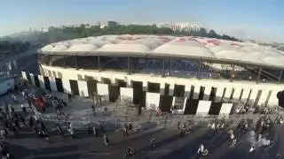 Beşiktaş şampiyonluk kutlamalarından görüntüler 4k drone