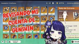 ASÍ ESTA MI CUENTA DE GENSHIN IMPACT EN EL 2024 *EXPLICACIÓN RÁPIDA DE GUÍA DE MEJORA* | Aromi Games