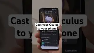 Connect your Meta Quest headset and cast VR to your phone with the #metaquest app 📲 #vrheadset