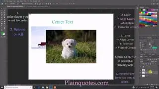 how to center any layer in Photoshop