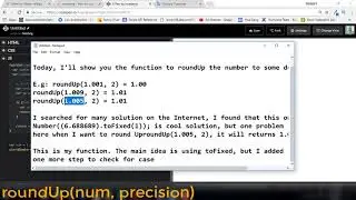 Javascript for beginners  | Round up number to n decimal places Javascript