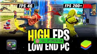 LOW END PC = 200 FPS? 🔥 Free Fire Lag Fix + Emulator Boost! (Full optimization)
