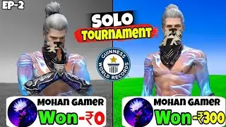 24 Hours ⏳Solo Tournament Challenge | Per Kill 15₹ Profit or Loss | Play & Earn Money EP - 2