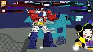 LG618 MUGEN Request: Homer Simpson & Stan Marsh Vs Optimus Prime & Pucca