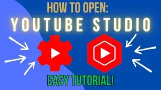 How to open Youtube Studio - Full 2023 Tutorial