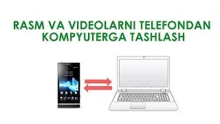 Rasm va videolarni telefondan kompyuterga tashlashning oson usuli