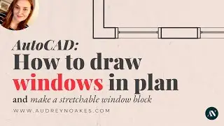 AutoCAD: How to draw windows in plan with good line weights plus make stretchable