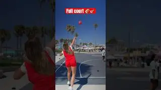FEMALE THROWS IT FULL COURT 🏈🎯