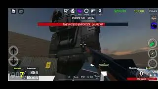 We KO the Boss !!! Roblox Zombie Uprising | IOS/Android