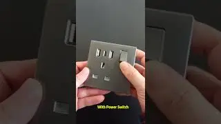 UK British Wall Switch and Sockets with USB C Charging