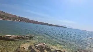 Lonely beach Sarande Albania