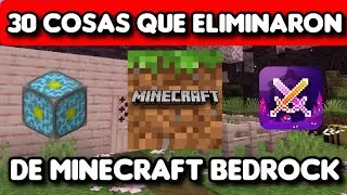 30 Cosas Eliminadas de Minecraft Bedrock | ✦  Minecraft Pocket Edition