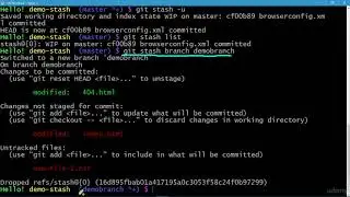 103 Git stash  Creating a Branch from a Stash Lab