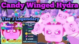 Showcasing The Tier 3 Legendary Candy Winged Hydra In Mining Simulator 2