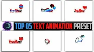 Top 05+ 🔥Alight Motion Text Animation Presets ||Alight Motion Preset Download ||