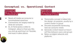 WK9 Part 2: Perspectives on Transmedia