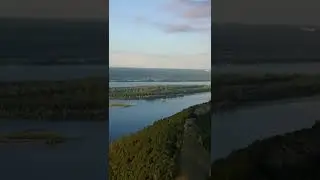 Жигулёвский Заповедник в Самарской области. Жигулёвское горы и река Волга 