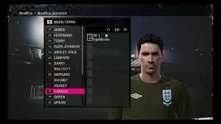 statistiche dei giocatori del inghilterra su pro evolution soccer 2010