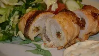 Diet chicken roll, 122 kcal/100g. video recipe