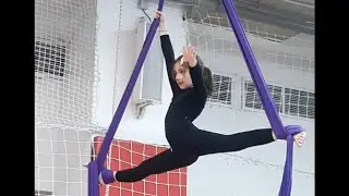 Воздушная гимнастика на полотнах