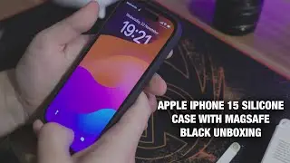 📦 Official Apple iPhone 15 Silicone Case with MagSafe - Black Unboxing