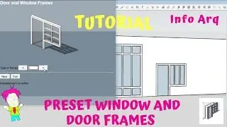 Preset window and door frames - 1001bit plugin SketchUp