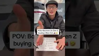 Boomers Vs Millenials Buying a Car 