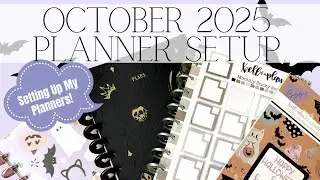 October 2025 Planner Setup | Setting Up My Planner for the Month | Catchall & Social Media Planner