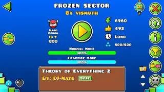 2200 Demons | [Hard Demon] Frozen Sector by Vismuth - Geometry Dash | Henry03