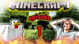 Minecraft 1.8 full walkthrough stream BUT... ((((( (episode 1)