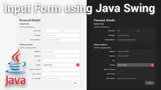 Java Swing Input Form Design Tutorial with MigLayout and FlatLaf
