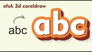How to Make 3d Text in Coreldraw | 3d Typography in Coreldraw